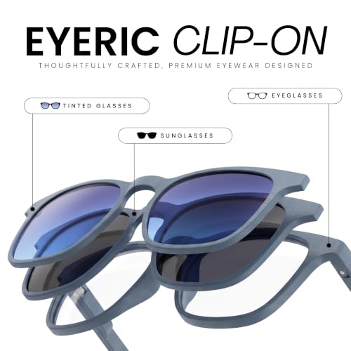 Image of 3-in-1 Magnetic Clip On Sunglasses for Men & Women