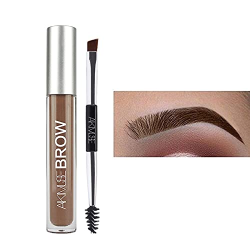 Eyebrow Gel Waterproof, Semi permanent Eyebrow Gel, Natural, Smudge-Proof, Sweat Resistant, Tinted Liquid Brow Makeup, 24 Hours Long Lasting for Eyebrow Makeup (Auburn)