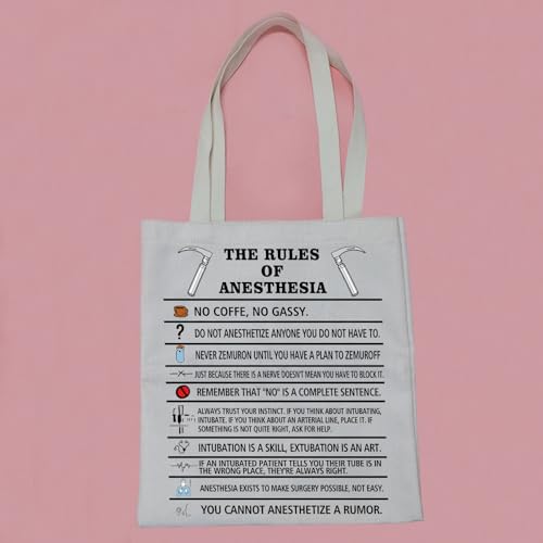 Bolso tote para anestesia PWHAOO - Regalo para técnicos en anestesia y anestesistas miniatura 6