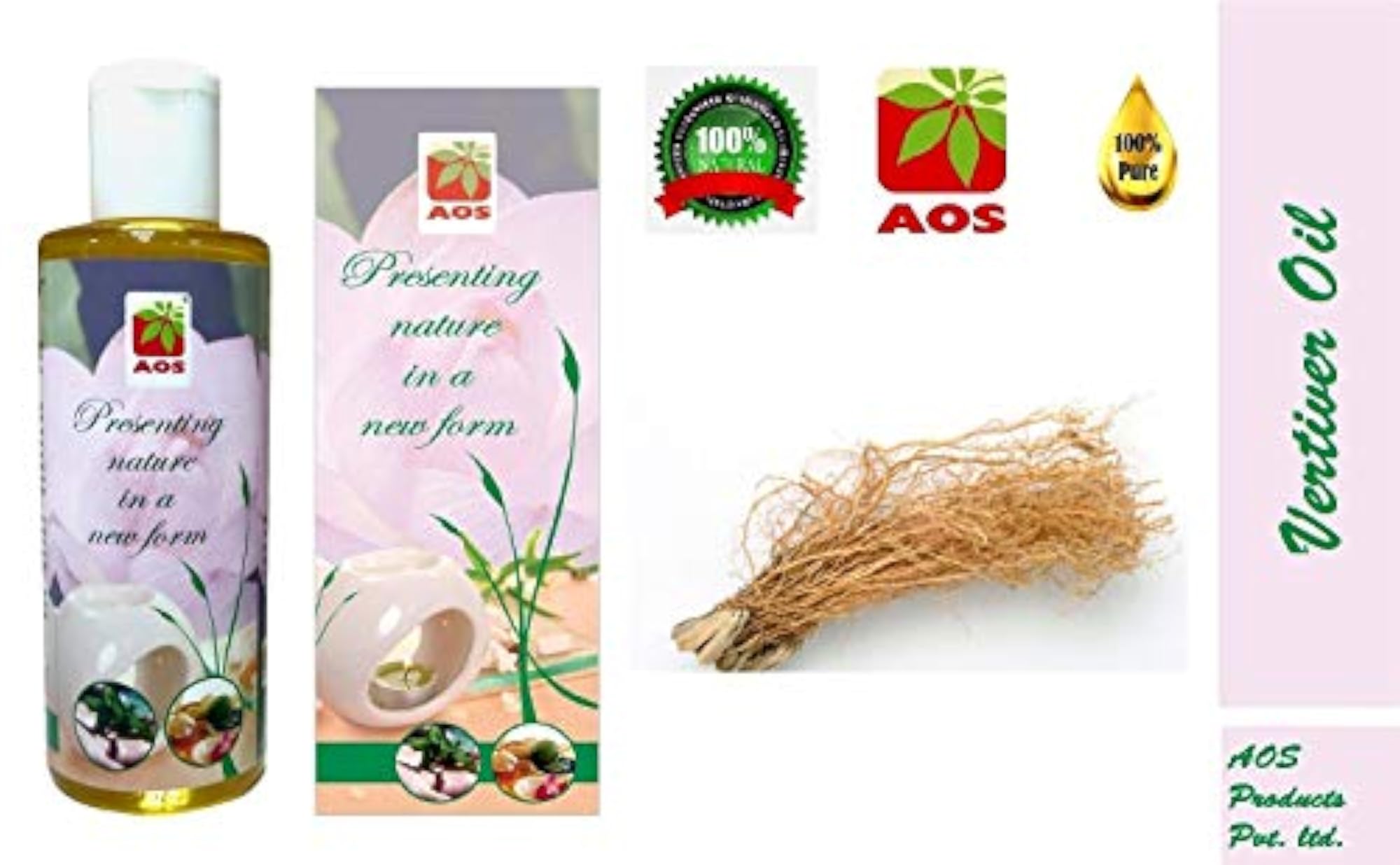 AOS Products 100% Pure Vertiver 10 ml