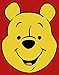 Disney Winnie The Pooh WinniePooh Big Face Girl's Solid Crew Tee, Red, X-Large