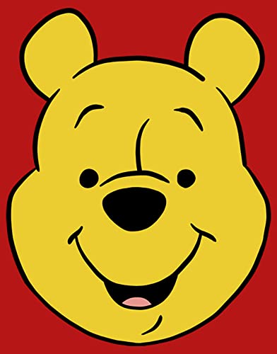 Disney Winnie The Pooh Winniepooh Big Face Girl's Solid Crew Tee2