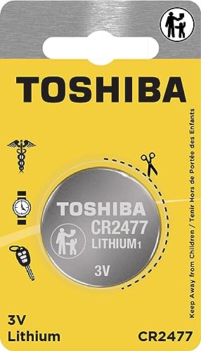 Toshiba CR2477 3V Lithium Coin Cell Child Resistant Blister Package (1 Battery)