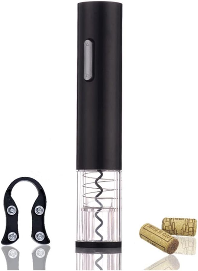 Electric Wine Opener,Electric Wine Bottle Opener kit Rechargeable Automatic Corkscrew contains Foil Cutter Vacuum Stopper and Wine Aerator Pourer with USB Charging Cable for Wine Lover 4-in-1 Gi