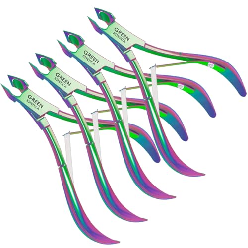 Professional Cuticle Trimmer &amp; Nippers, Stainless Steel Nail Tool Pack 4