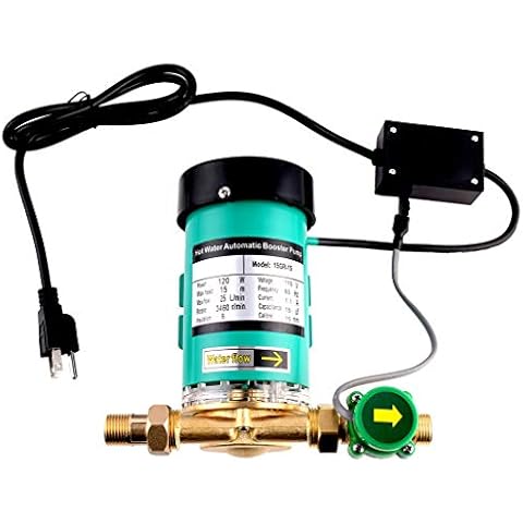 SHYLIYU Pressure Pumps 115V/60Hz 3/4 inch Outlet 120W Water Pressure Booster Pump Automatic Shower Booster Pump with Water Flow Switch for Home Shower Cover