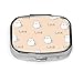 Produktbild Tier Katze Liebe Herz Pille Box für Geldbörse Reise Pille Fall für Männer Tablet Halter Wallet Organizer Fall für Tasche oder Geldbörse
