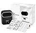 Beschriftungsgerät Selbstklebend - Memoking M110 Etikettendrucker Mini Bluetooth Label Drucker Edikettendruckgerät, kompatibel mit Android & iOS, für Barcode, QR, Einzelhandel, mit 3 Rollen Etiketten