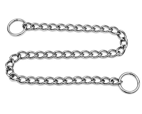 Sgoda Chain Dog Training Choke Collar, 304 Stainless Steel, Total Length 20 In, 2.5 Mm #TOP5