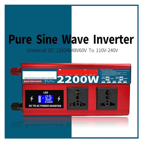 Transformateur solaire 2200W haute efficacité conversion stable 48V en 110V