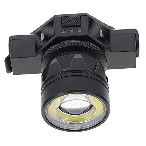 Mikikit 1 Set Headlight Bicycle Light Bike Light Bike Accessories Night Riding Accessory Outdoor Riding Equipment Cycling Headlight Abs Black