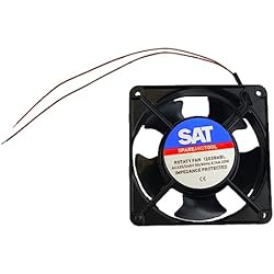 Ventilador Axial Chimenea Ventilador universal axial de aspas metálicas tipo universal. Ideal para altas temperaturas de aire (chimeneas, estufas ...) Dimensiones 120 x 120 x 38 mm