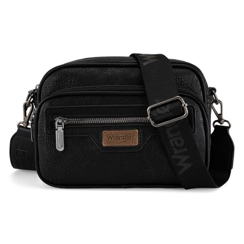 Image of Wrangler Crossbody Bag for Women Multi Pocket Crossover Bag Shoulder Pursea with Adjustable Strap