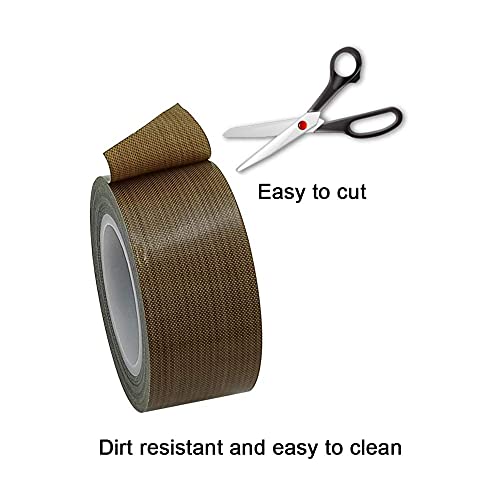 Heat Resistant Tape High Temperature Adhesive Tape 13mm Width 10M 33ft Long - Brown