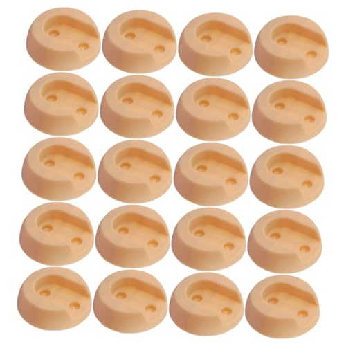 ABOOFAN 20Pcs Closet Rod Bracket Plastic Rod Socket Supports for Wardrobe Shower Curtain Rod Holders Easy Installation Versatile Use Closets and Bathrooms