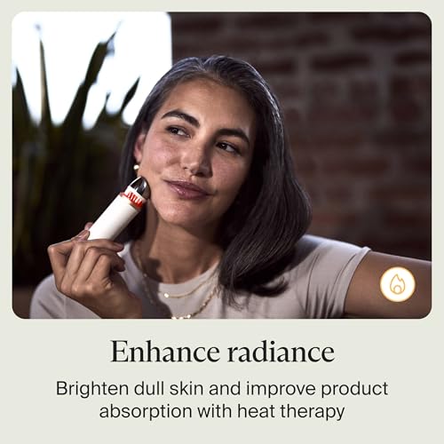 Therabody TheraFace Depuffing Wand – Cold and Heat Skincare Treatment to Depuff and Glow; Beauty Wand, Face Roller and Eye Massager for Eye Puffiness, Dark Circles and Skin Radiance (White) - Image 6