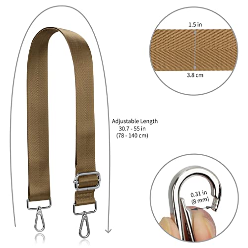 Image of Allzedream Wide Purse Strap Replacement Crossbody Shoulder Bag Adjustable