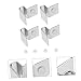 BUGUUYO Stainless Steel Fish Tank Cover Brackets 4Pcs Aquarium Lid Clips Secure Support for Glass Aquarium Lid Easy Installation Fish Tank Accessories