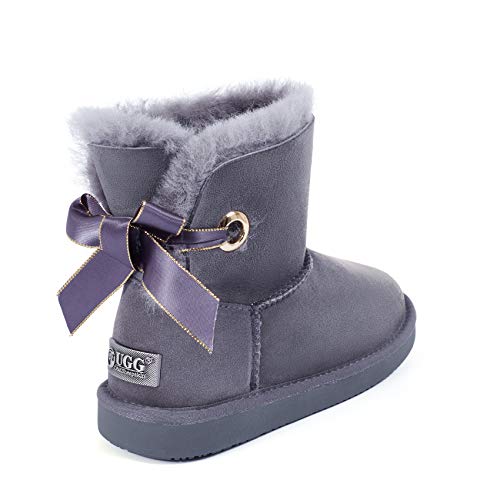 Kesey Bailey Bow UGG Boots (#DK053) オーストラリアプレミアムシープスキンレディースウィンターアグブー...
