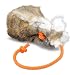 Romneys Dummyball mit Kaninchenfell | Mit echtem Kaninchen-Fell überzogen | Robustes Material mit langem Wurfseil | Apportiertraining von Wild-Dummies