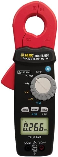 Medidor de Corriente de Fuga AEMC 566 - Pinza Amperimétrica (60 A AC) miniatura 1
