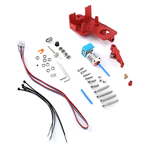 Kit Extrusora de Impressão, Conjunto de Placa de Montagem de Impressora Dual Gear 3D de Peso Leve Ex