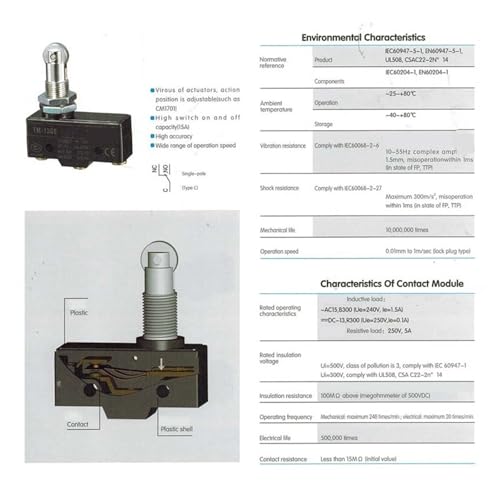 Micro-interrupteurs étanches TM-1308 pour rénover un automatisme de portail et fin de course garage - 4