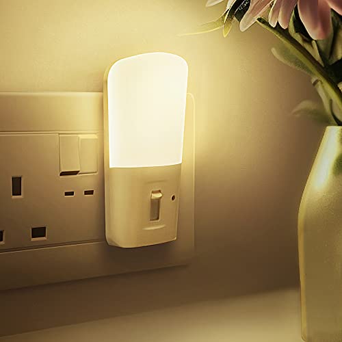 Night Light Plug in Wall, LOHAS Dimmable Night Lights Dusk to Dawn, Warm White 3000K, 5-80LM, Night Light Kids for Children’s Room, Hallway, Stairs, Bedroom