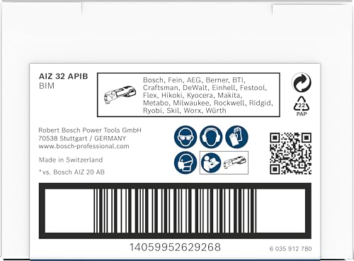 Bosch 1x PRO Multi Material AIZ 32 APIB Multitool Blade (for Wood with Nails, Metal Sandwich, Width 32 mm, Professional Accessory Multitool)