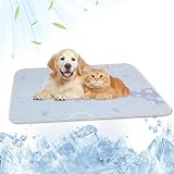 BSITSSS Alfombrilla Refrescante para Mascotas, Manta Refrescante para Perros Sensación Refrescante, Azul Cama Refrescante Perro, Manta Refrescantepara Gatos para Mascotas pequeñas y Grandes en Verano