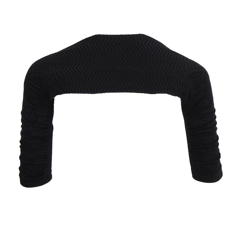 2xShoulder Arm Control Shaper Short Sleeve Slimmer Shapewear Armwear L Black| Stretchable | Breathable | Daily Wear-image-46