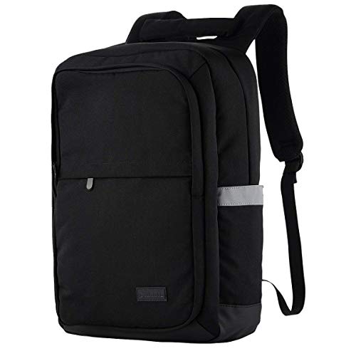 CMXING Sac à Dos d'affaires Ordinateur Portable - Sac à Dos Cabine Voyage Sac à Dos décontracté résistant à l'eau pour Hommes avec Port de Chargement USB et Housse Anti-Pluie Noir