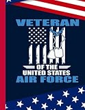 Veteran Of The United States Air Force Composition Notebook: US Memorial Day,Notebook For...