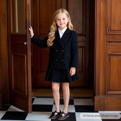 Image of Felix & Flora Toddler Girl Mary Jane Dress Shoes - School Oxford Flats for Girl Party Shoes.