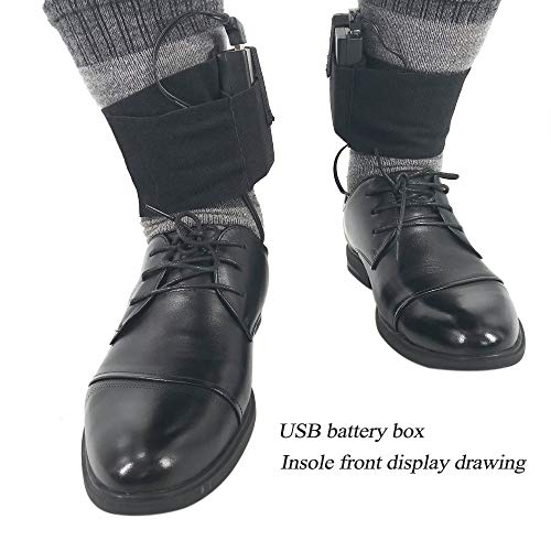 Palmilhas de aquecimento elétrico, Andoer Palmilhas de aquecimento portátil USB Aquecedor elétrico d