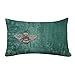 Housse de coussin rectangulaire vintage en forme d'abeille - Décoration de lit - 40,6 x 66 cm
