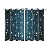 cortina estrellas led ⚮ MONTAJE RÁPIDO: 6-8 nanoanillos grises de borde brillante, el diámetro interior es de 4 cm (1,6 pulgadas) y el diámetro exterior es de 7,2 cm (2,8 pulgadas), que se ajustará a la mayor parte de la barra de la cortina; fácil de poner y de diapositivas.