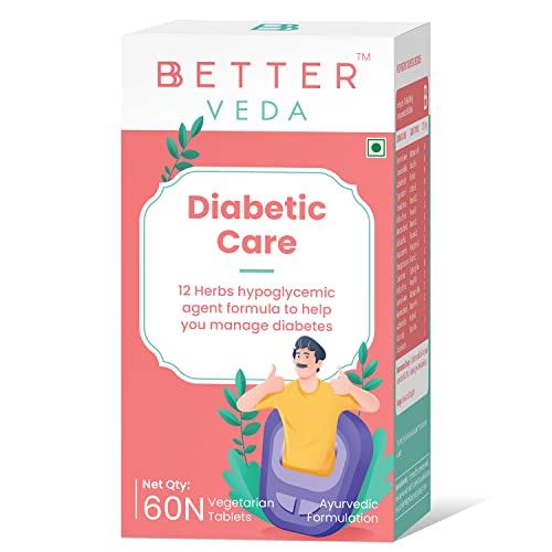 BBETTER VEDA Diabetic Care – 12 herb formula to manage your diabetes – 60 Vegetarian Tablets BBETTER VEDA Diabetic Care – 12 herb formula to manage your diabetes – 60 Vegetarian Tablets