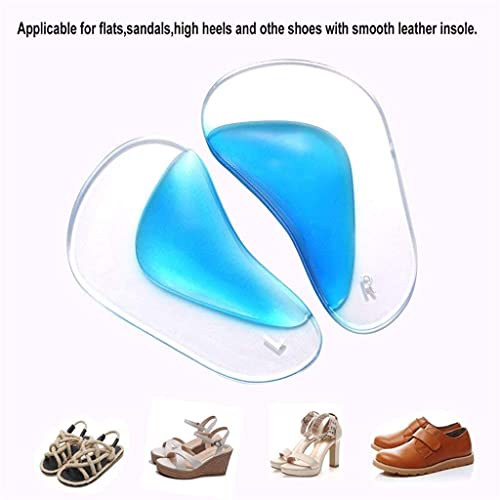 Image of Silicone Gel Orthopedic Arch Support Insoles for Flat Feet & Plantar Fasciitis - High Cushion Heel Pain Relief Pads for Men and Women, One Size Fits All