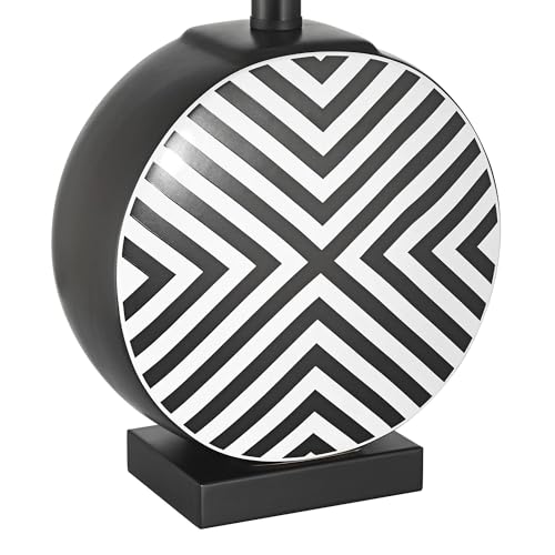 Lámpara de mesa Fraser cerámica negro y blanco 21.5" set 2 miniatura 6