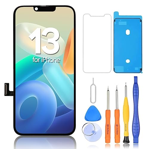 Ayake for iPhone 13 Screen Replacement, LCD Display and Touch Digitizer Screen 6.1-inch True Tone Programmable Face ID Remains A2633 A2482 A2631 A2634