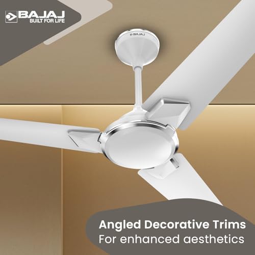 Image of Bajaj Endure Series Juana 1200MM Ceiling Fan | Star Rated Ceiling Fans For Home | High Speed Fan | 5 Years Warranty 【Base White】