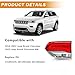 Right Passenger Side Inner Tail Lights Assembly Compatible with 2014-2021 Jeep Grand Cherokee Rear Brake Lamp Taillights, Replace OE#68110046AB