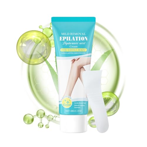 Crema Depilatoria para Mujeres | Loción Depiladora Corporal | Cremas Depilatorias con Efecto Iluminador para Pieles Sensibles Zona Íntima Axilas Áreas Bikini
