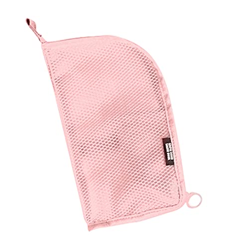 Trousse de toilette de voyage pour femme, portable, brosse à dents, dentifrice, trousse de rangement pour produits de toilette, cosmétiques, maquillage, pinceaux, rose Cover