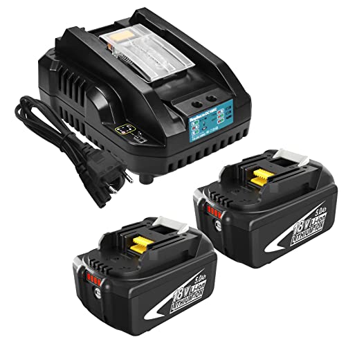 Batterie BL1850B pour Makita 18V pack de 2 pour éviter les pannes de chantier