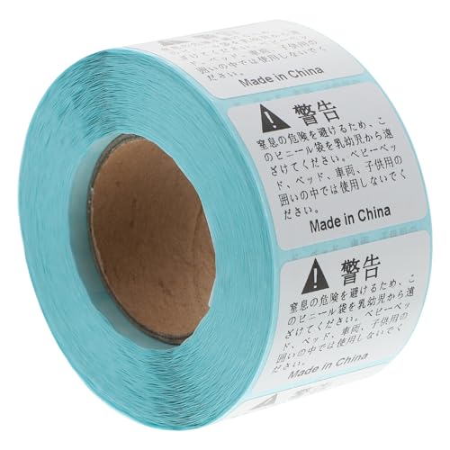JECOMPRIS 800pcs Self-Adhesive Anti-Suffocation Warning Stickers 40x30mm Packaging Labels for Shipping Bags Safety Warning Tags for Industrial Packing
