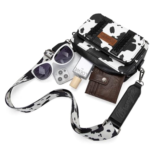 Image of Wrangler Crossbody Bag for Women Western Cowgirl Crossbody Purses with Guitar Strap