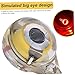 CurcKua Underwater Fishing Light, 5PCS Eye Shaped Flashing LED Fishing Lights, Waterproof Tip up Lights Ice, 0.6x1 Inch Mini Attractants Lures LED Tip up Ice
