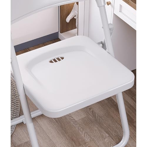 Chaise pliante robuste métal avec assise portable confortable - 4
